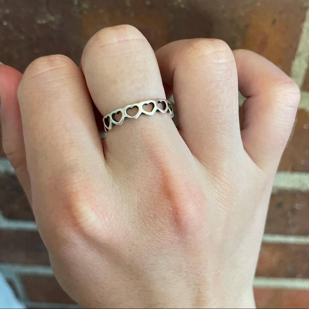 James Avery tiny hearts ring